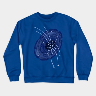 Blue flower Crewneck Sweatshirt